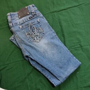 Trinity Ranch Light Blue Jeans With Bling